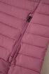 Solid Color Zip-up Quilted Puffer Jacket